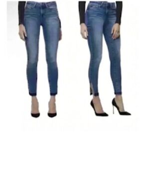 Good American “Good Legs Split Seam” Skinny Jeans Size 6/28 Excellent Condition!